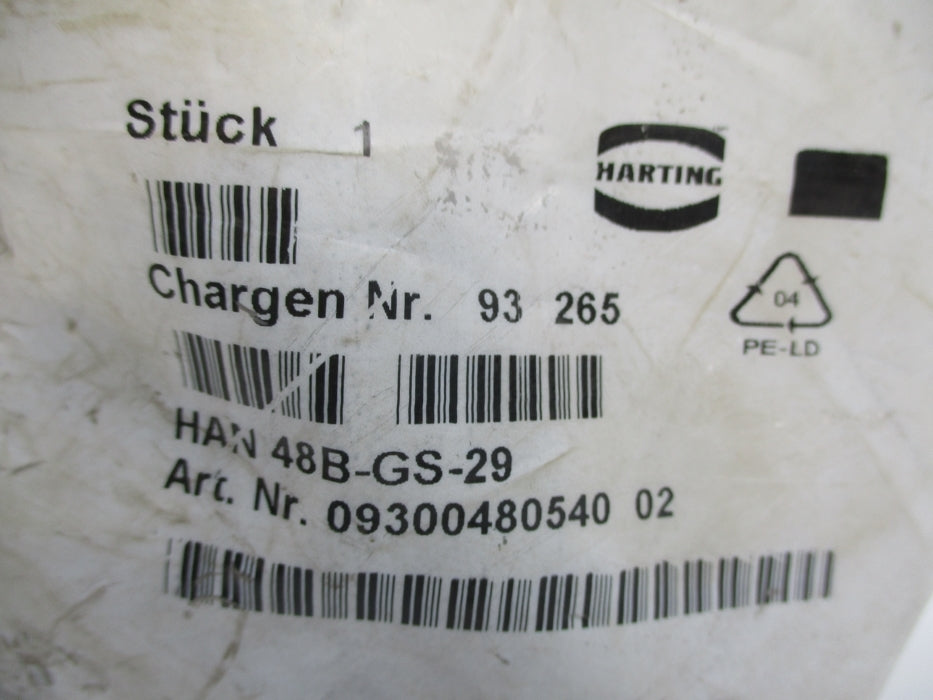 HARTING 0930048054002 HAN48B-GS-29 NSMP