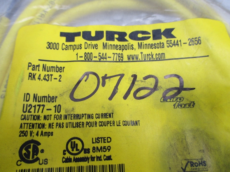 TURCK RK4.43T-2 U2177-10 NSMP