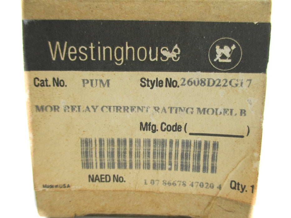 WESTINGHOUSE 2608D22G17 PUM NSMP