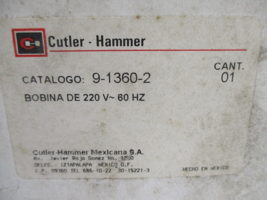 CUTLER HAMMER 9-1360-2 NSMP