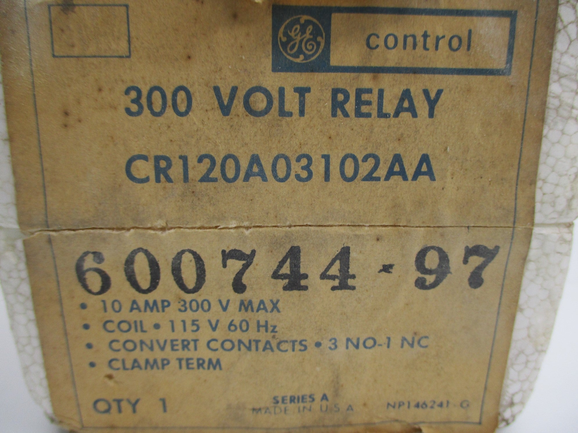 GENERAL EELCTRIC CR120A03102AA 115V 10A NSMP