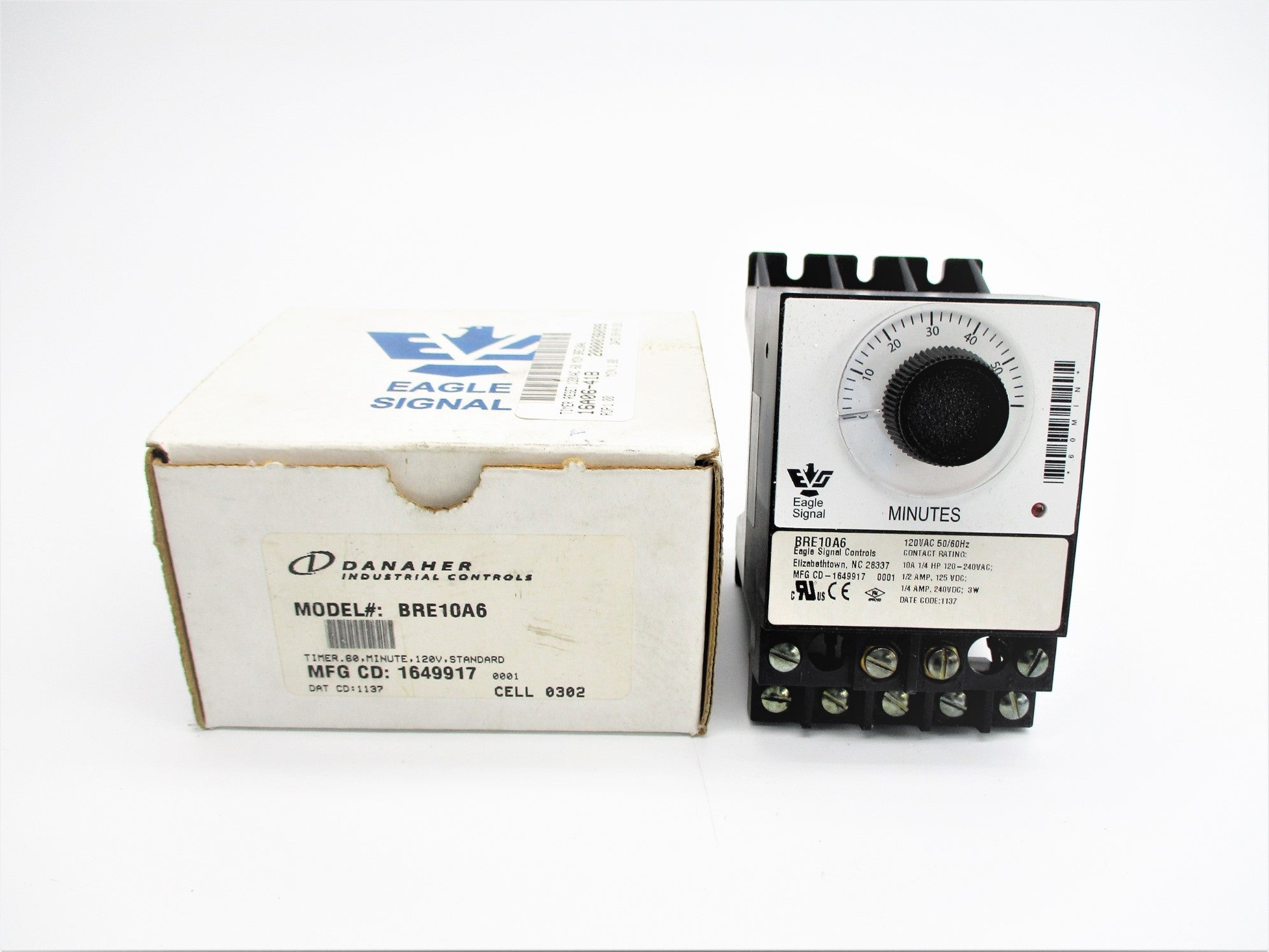 DANAHER INDUSTRIAL CONTROLS BRE10A6 120V 60MIN NSMP