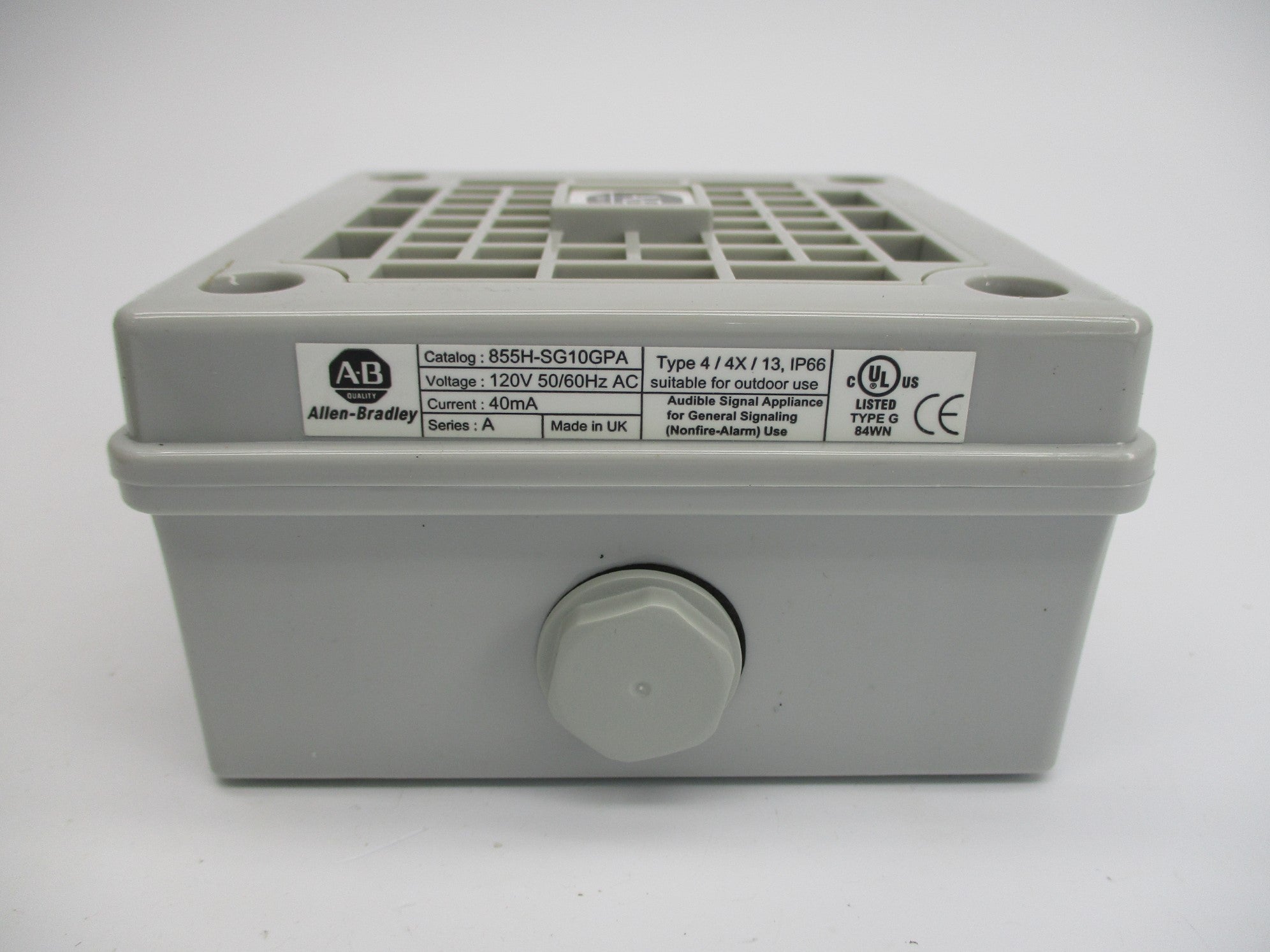 ALLEN BRADLEY 855H-SG10GPA SER. A (BR/WH) NSMP