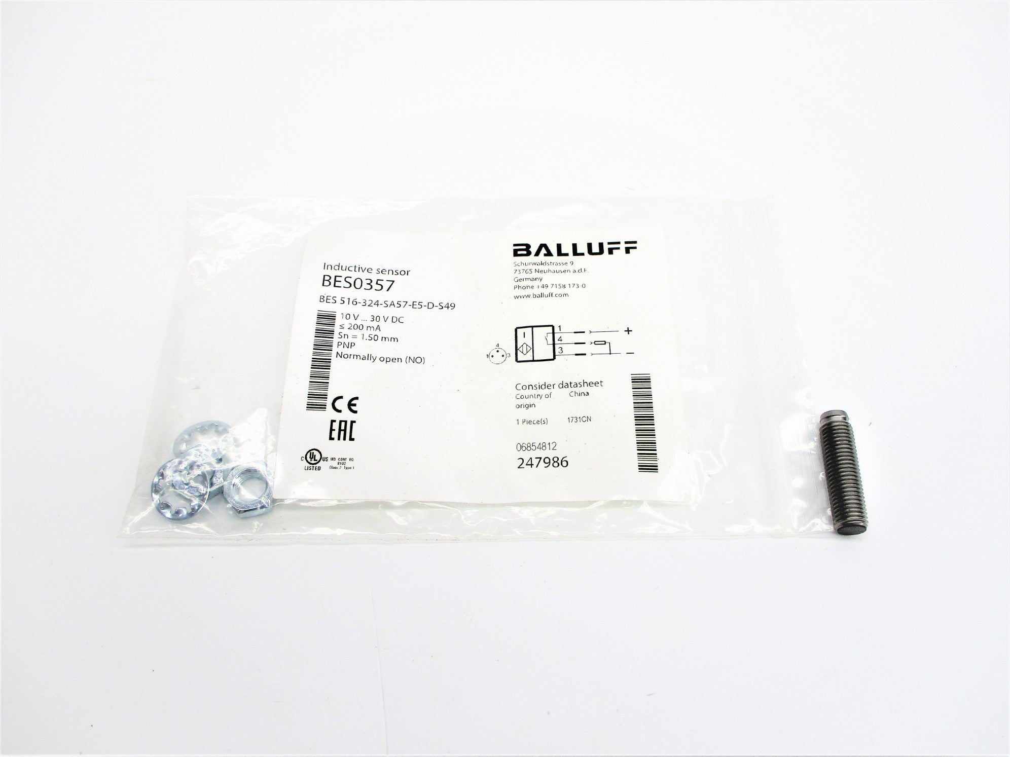 BALLUFF BES516-324-SA57-ES-D-S49 BES0357 NSMP