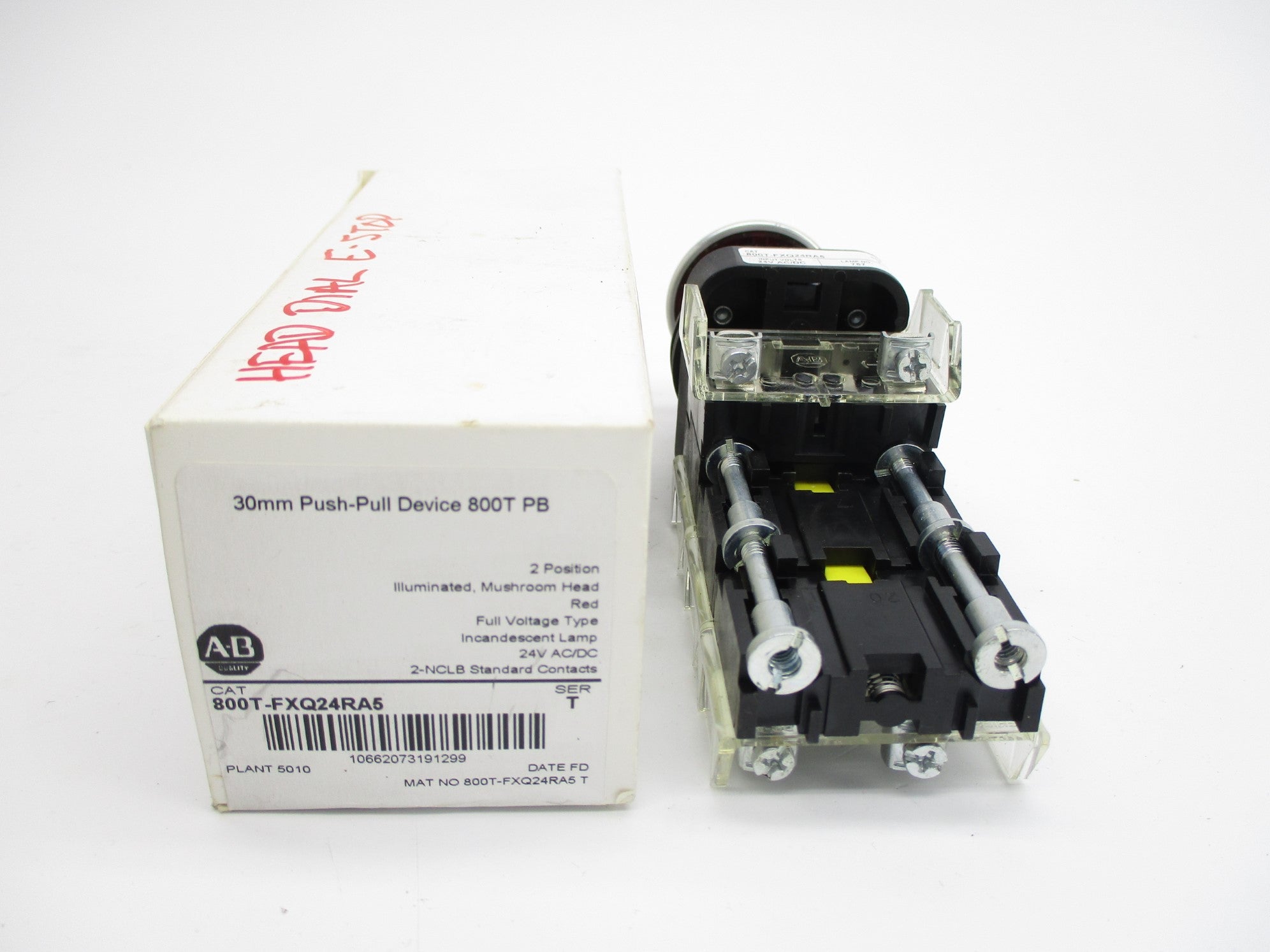 ALLEN BRADLEY 800T-FXQ24RA5 SER. T 24V (WH) NSMP