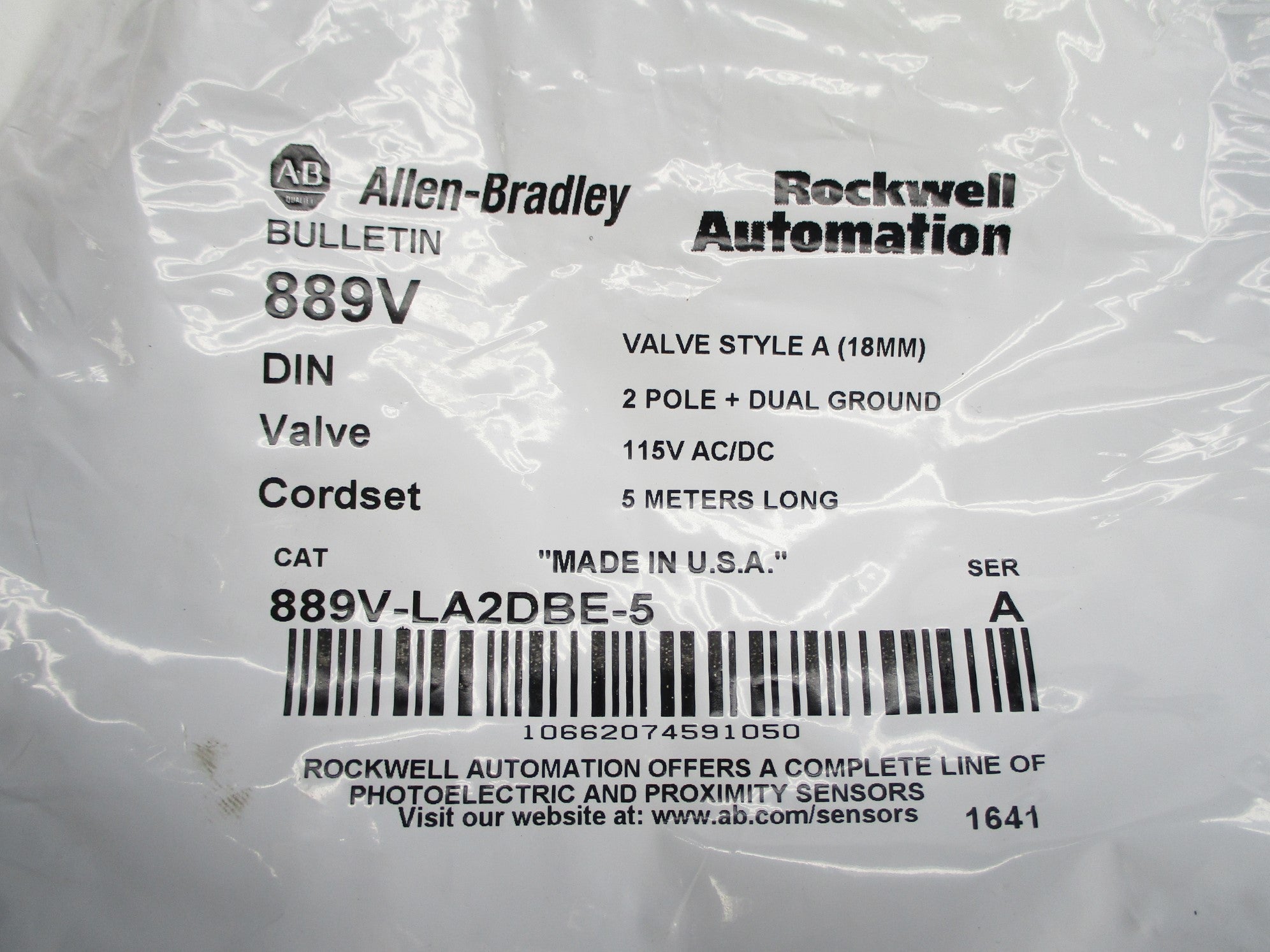 ALLEN BRADLEY 889V-LA2DBE-5 SER. A NSMP