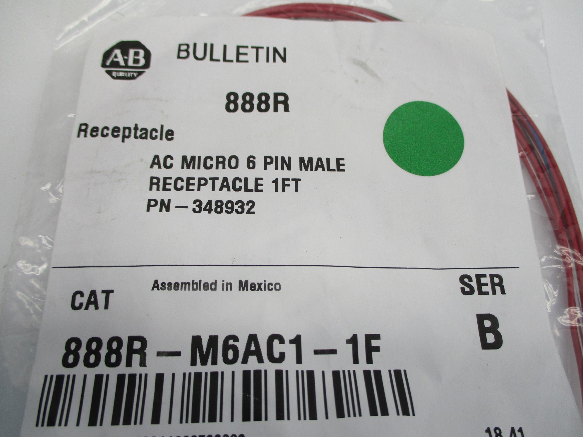 ALLEN BRADLEY 888R-M6AC1-1F SER. B NSMP