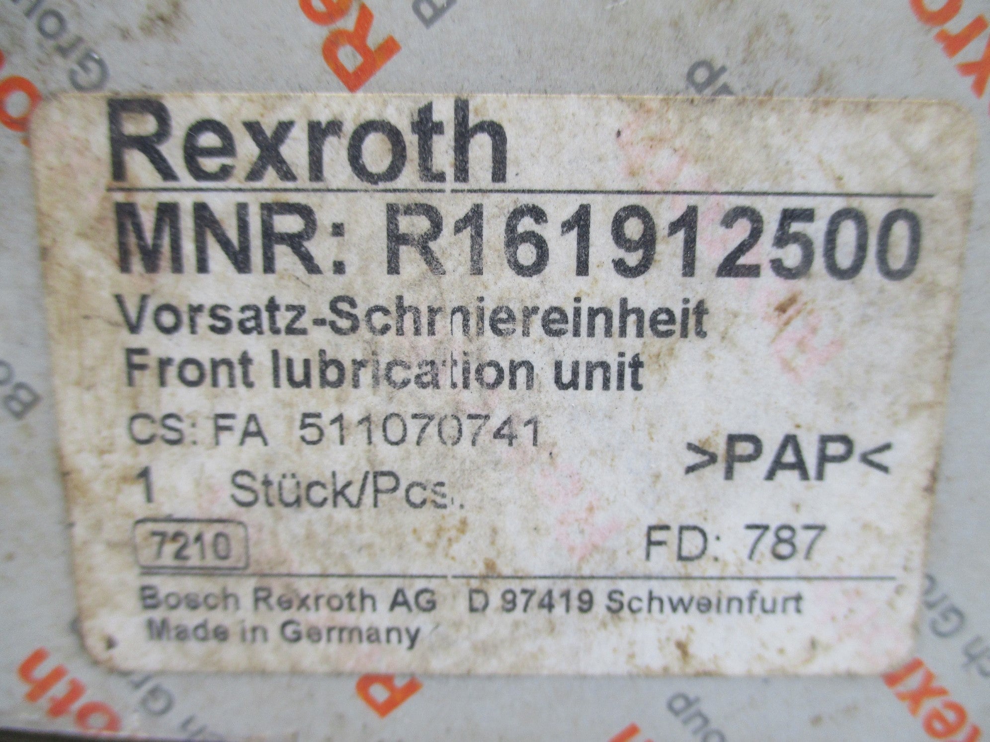 REXROTH R161912500 NSMP
