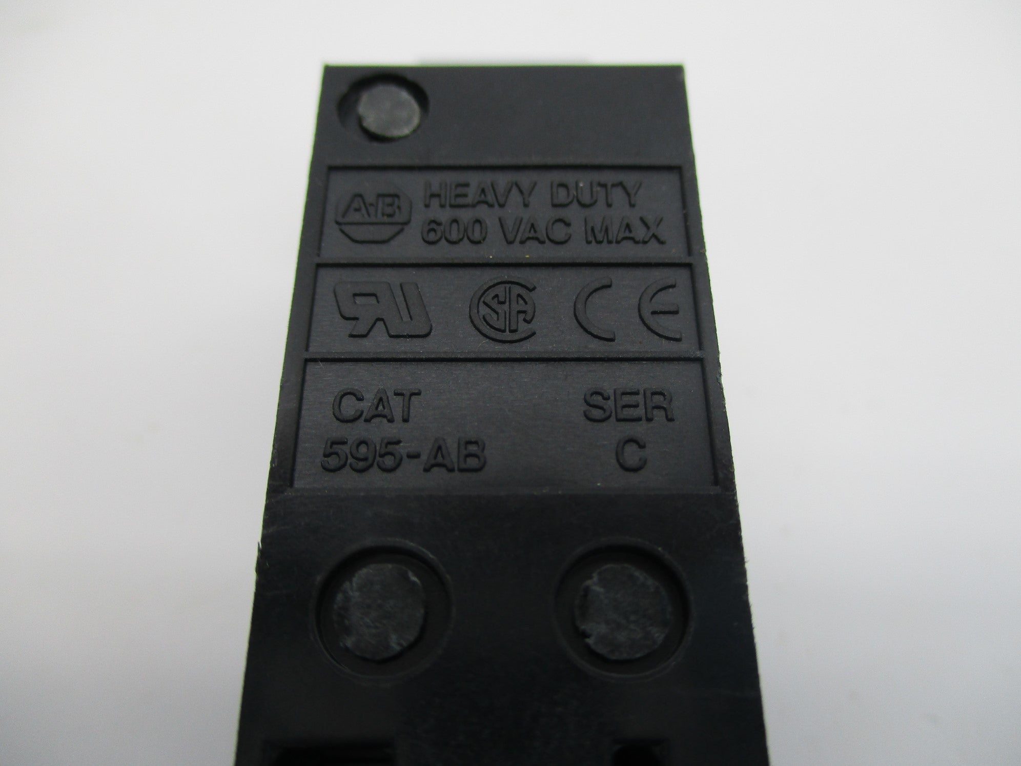 INDUSTRIAL SPARE PART 595-AB SER. C 600VAC UNMP