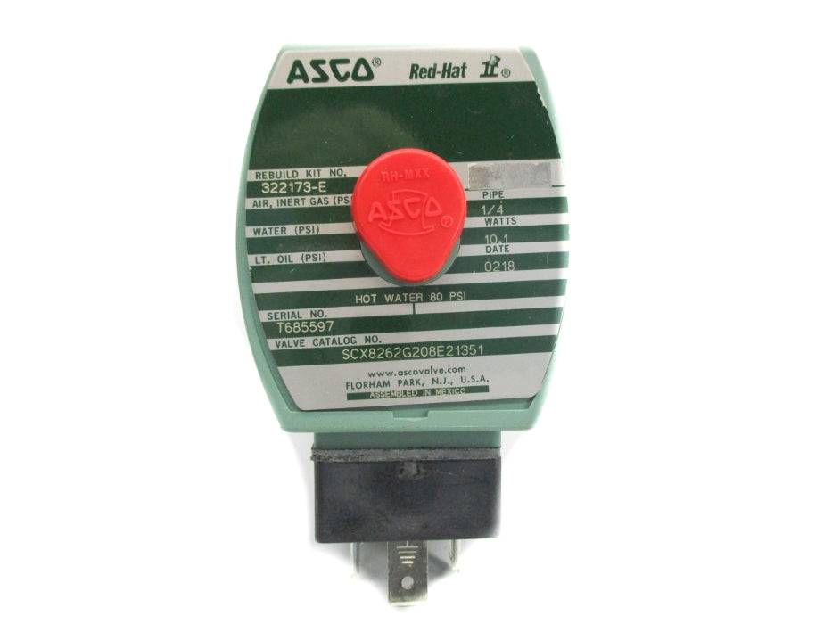 ASCO SCX8262G208E21351 110/120V 80PSI NSMP