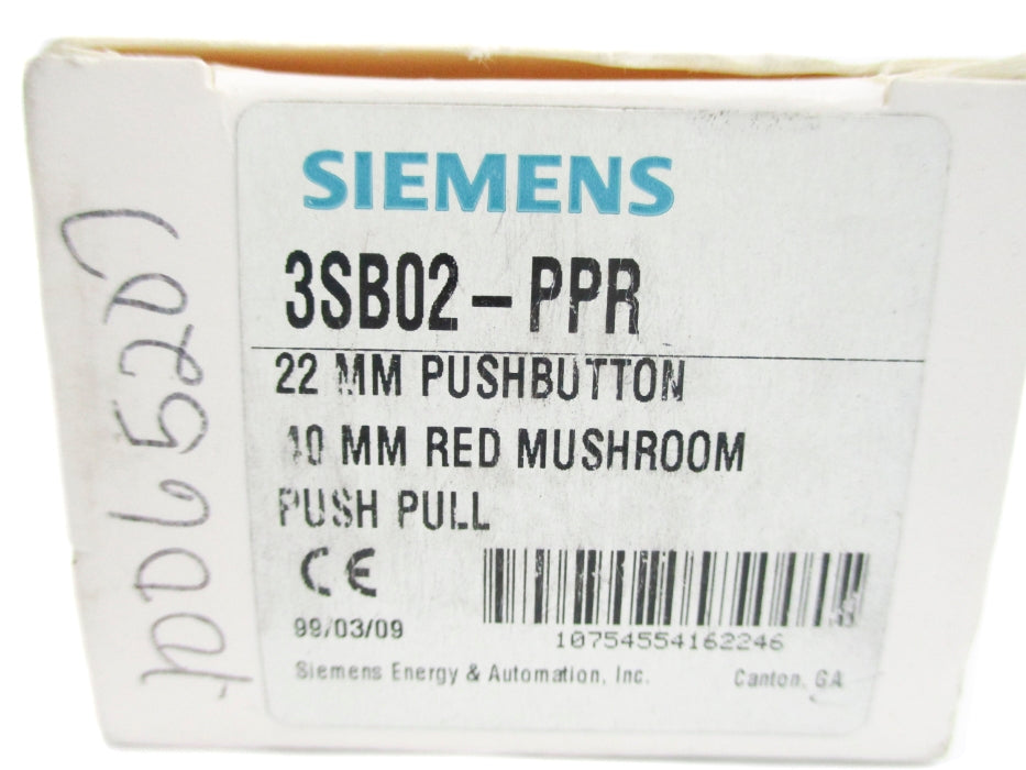 SIEMENS 3SB02-PPR NSMP