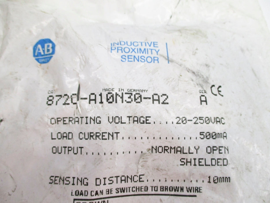 ALLEN BRADLEY 872C-A10N30-A2 SER. A 20-250VAC NSMP