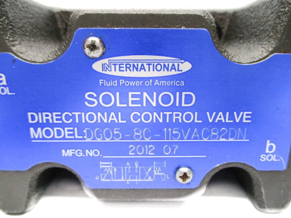INTERNATIONAL DG05-8C-115VAC82DN 115VAC UNMP