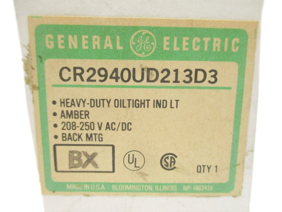 GENERAL ELECTRIC CR2940UD213D3 208-250VAC/DC NSMP