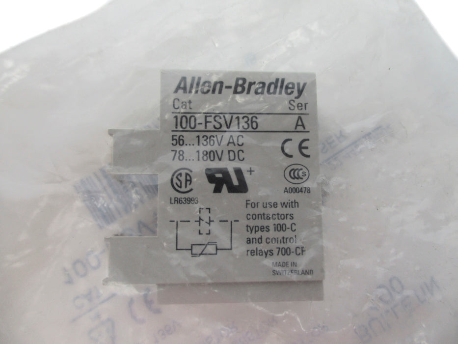 ALLEN BRADLEY 100-FSV136 SER. A 56-136VAC NSMP