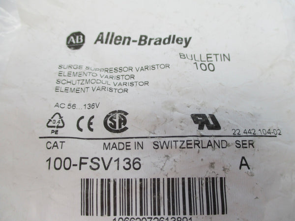 ALLEN BRADLEY 100-FSV136 SER. A 56-136VAC NSMP