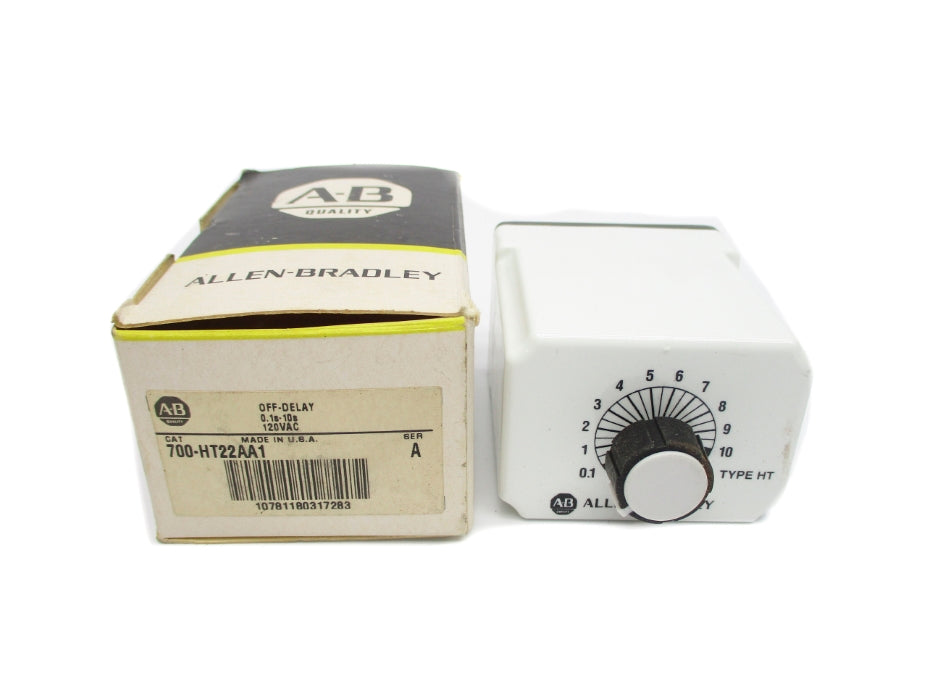 INDUSTRIAL SPARE PART 700-HT22AA1 SER. A 120VAC 10A 0.1-10S (BK/YL) NSMP