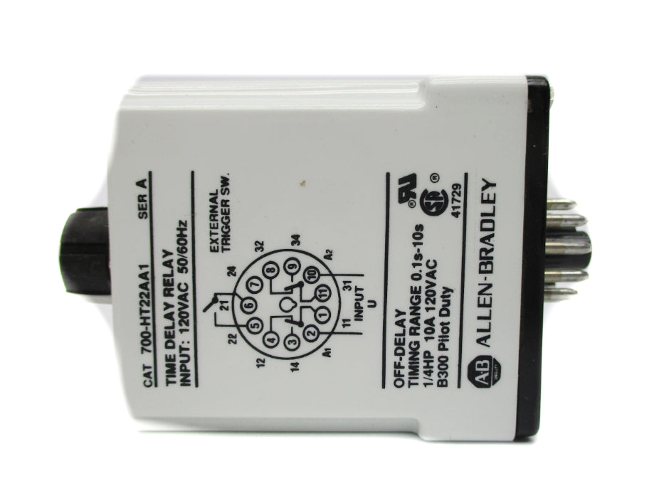 INDUSTRIAL SPARE PART 700-HT22AA1 SER. A 120VAC 10A 0.1-10S (BK/YL) NSMP