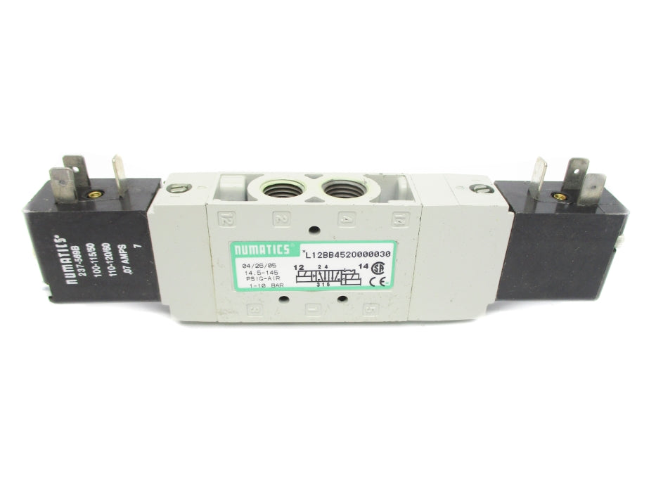 NUMATICS L12BB452O000030 100-120V 14.5-145PSI UNMP