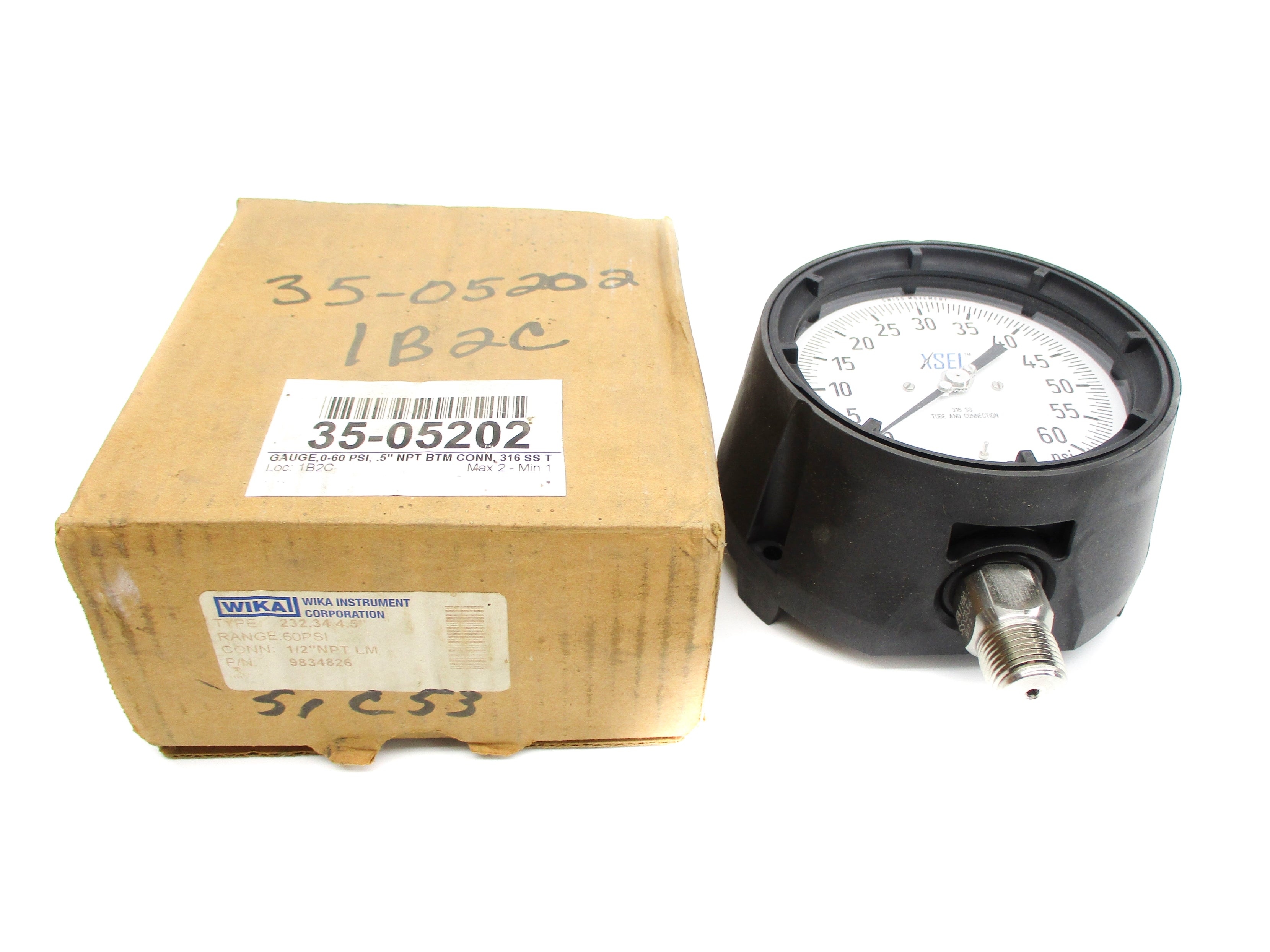 WIKA 9834826 0-60PSI NSMP