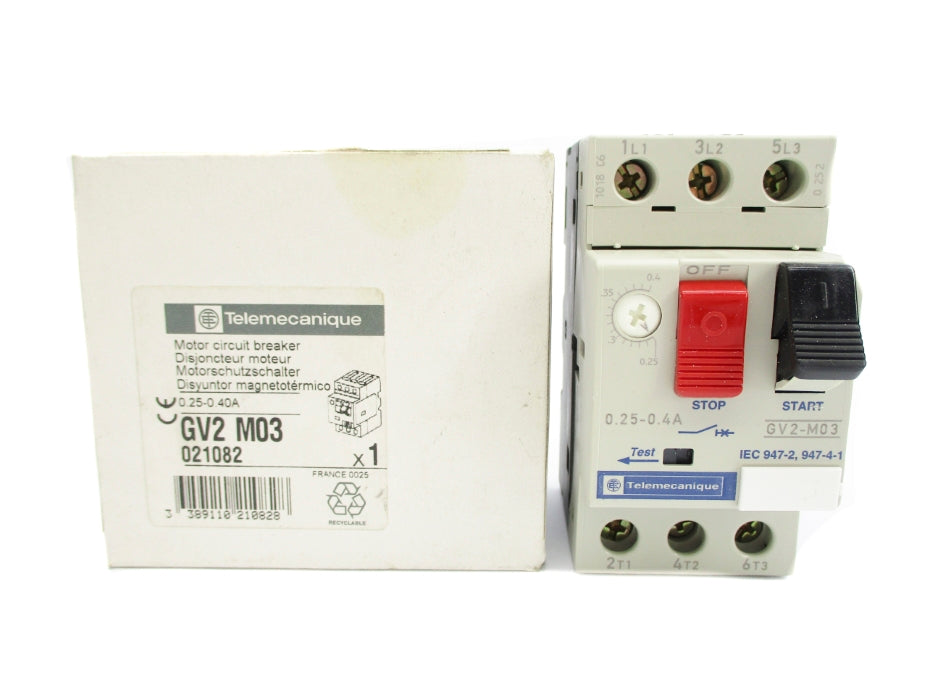 TELEMECANIQUE GV2M03 0.25-0.40A NSMP