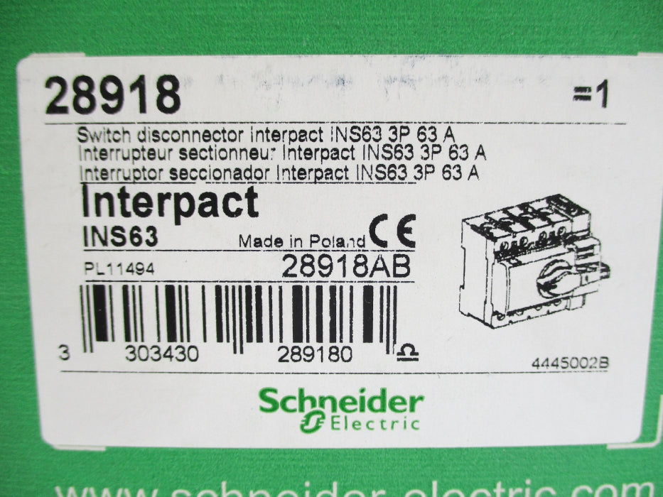 SCHNEIDER ELECTRIC 28918 NSMP