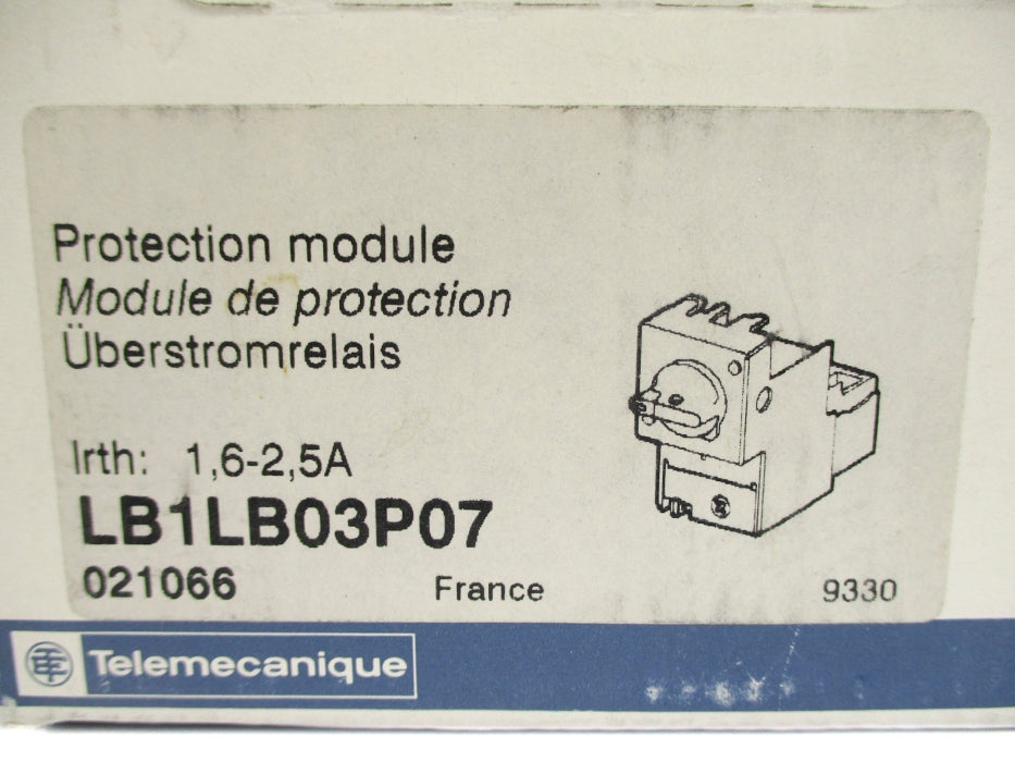 TELEMECANIQUE LB1LB03P07 690VAC 1.6-2.5A NSMP
