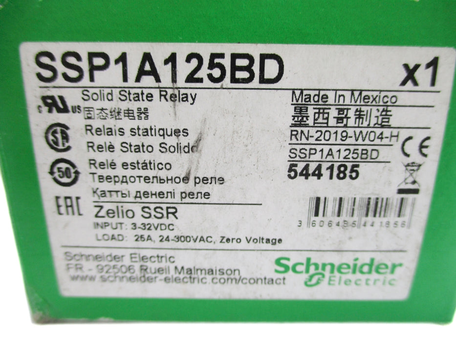 SCHNEIDER ELECTRIC SSP1A125BD 3-32VDC 25A 24-300VAC NSMP
