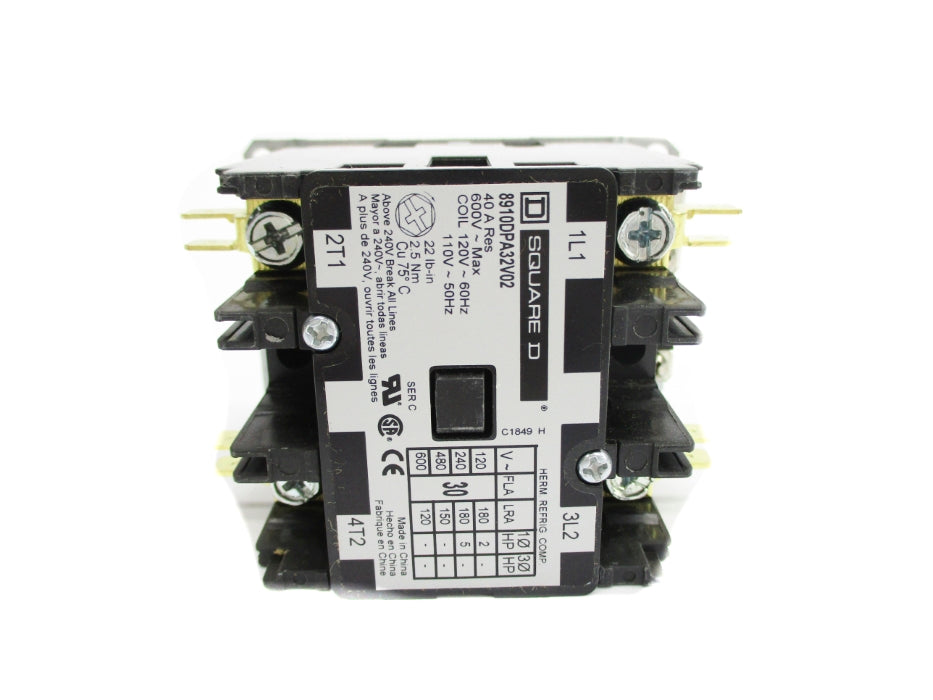 SQUARE D 8910DPA32V02 SER. C 110/120V NSMP