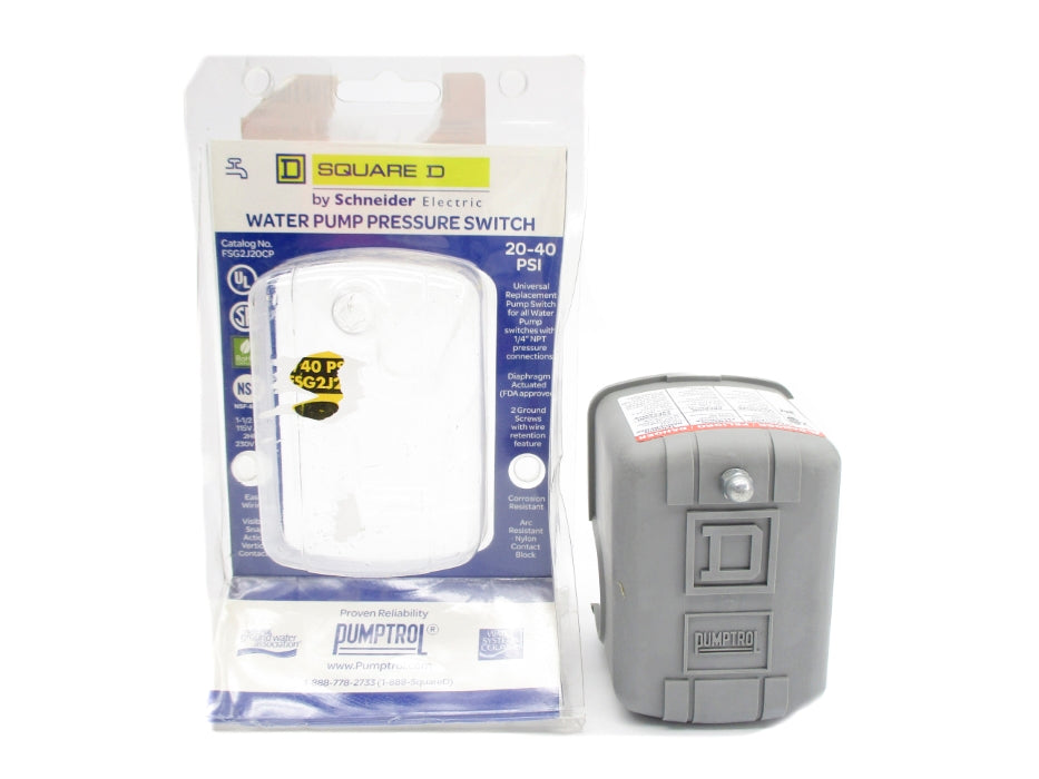 SQUARE D FSG2J20CP 20-40PSI NEW IN SQUARE D PACKAGE NSMP
