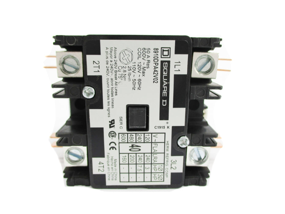 SQUARE D 8910DPA42V02 SER. C 110/120V NSMP