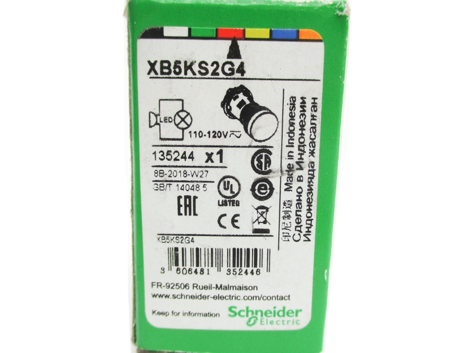 SCHNEIDER ELECTRIC XB5KS2G4 110-120V NSMP