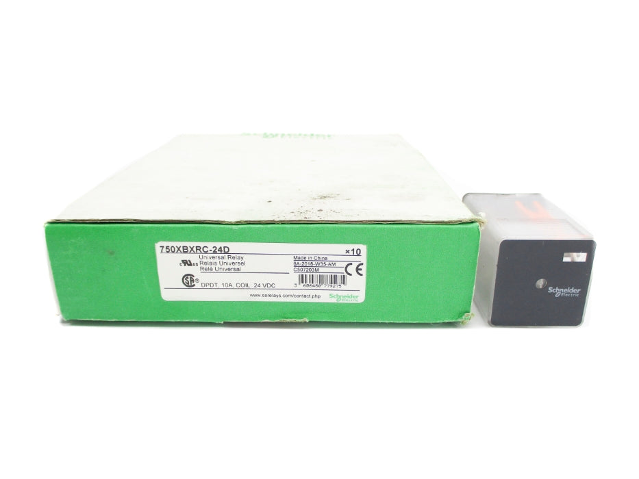 SCHNEIDER ELECTRIC 750XBXRC-24D 10A 24VDC (PKG OF 10) NSMP