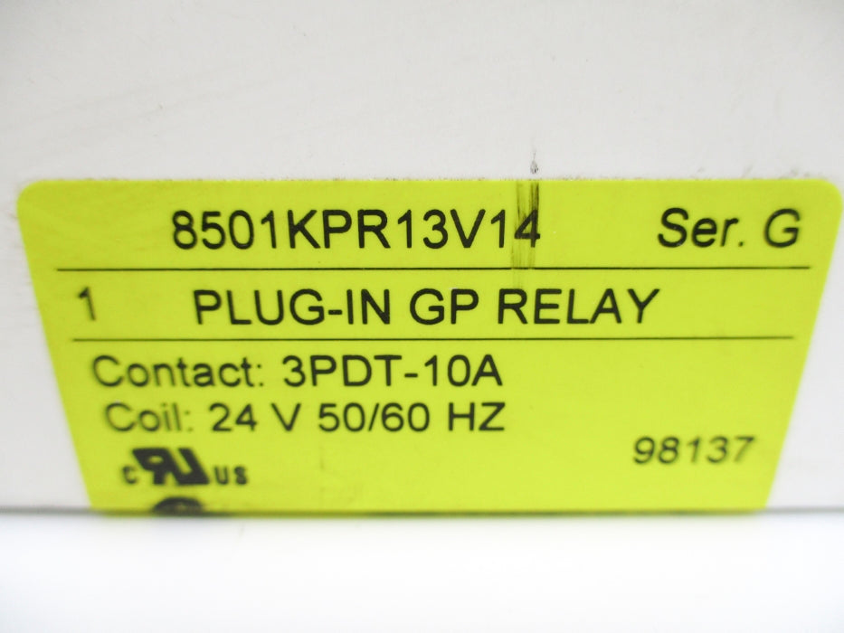 SQUARE D 8501KPR13V14 SER. G 24V 10A NSMP