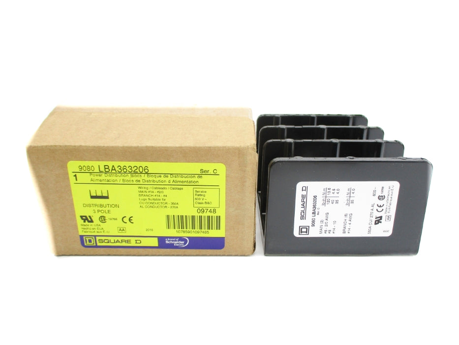 SQUARE D 9080LBA363206 SER. C 600V 350A NSMP