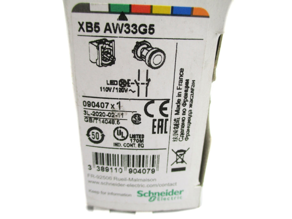 SCHNEIDER ELECTRIC XB5AW33G5 NSMP