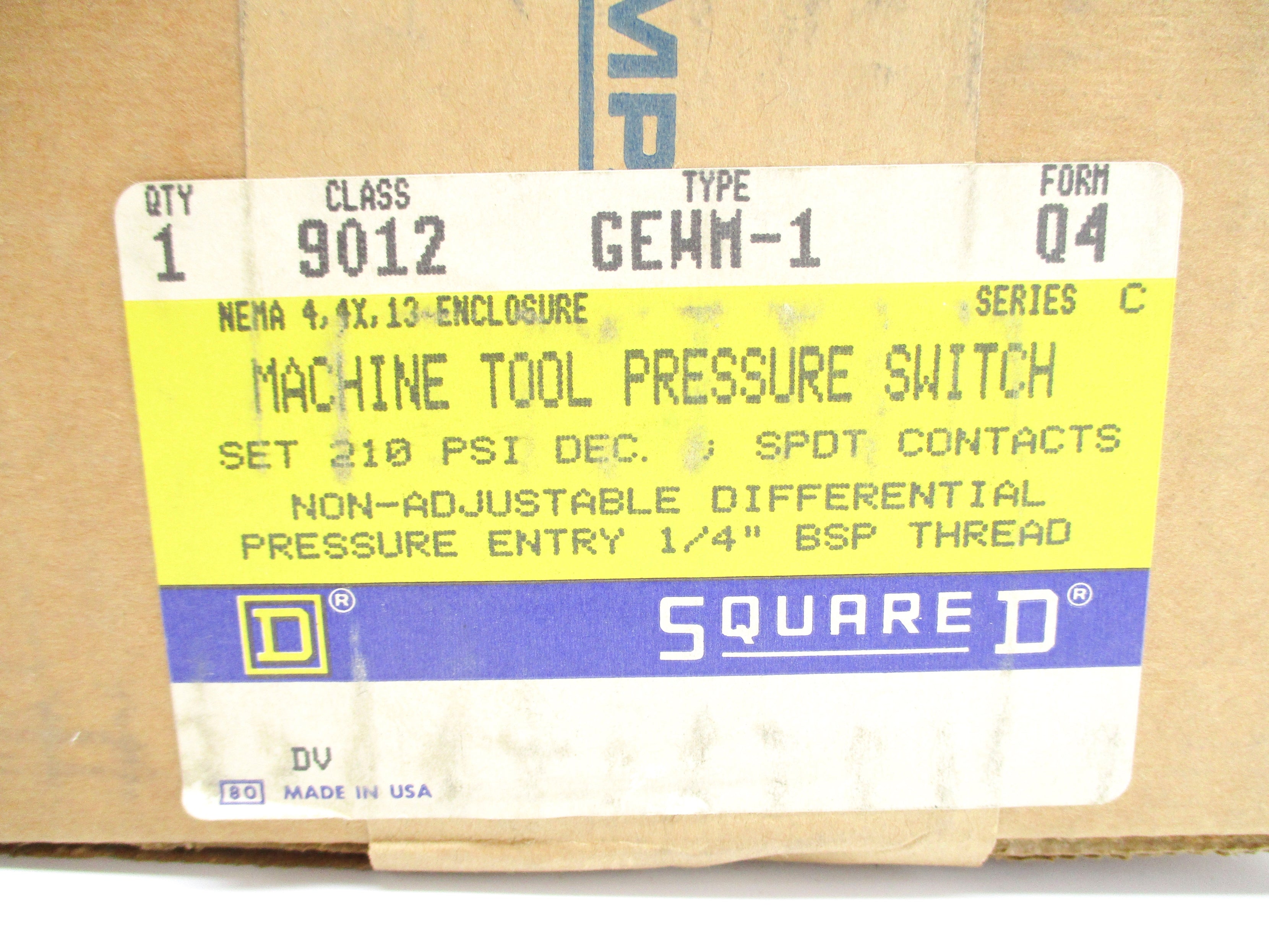 SQUARE D 9012GEWM1 SER. C NSFS