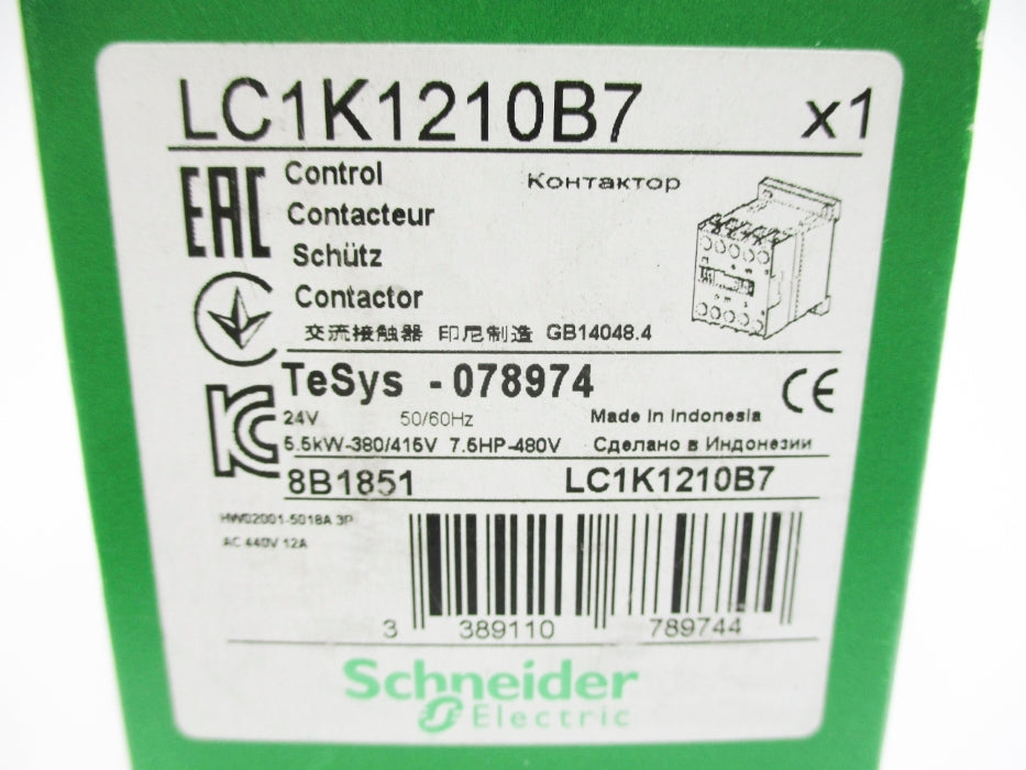 SCHNEIDER ELECTRIC LC1K1210B7 24V NSMP
