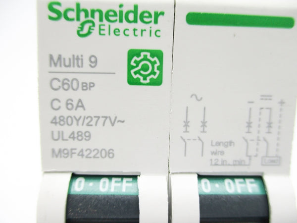 SCHNEIDER ELECTRIC M9F42206 6A 277V NSNP