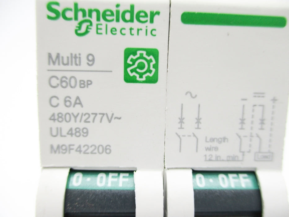 SCHNEIDER ELECTRIC M9F42206 6A 277V NSNP