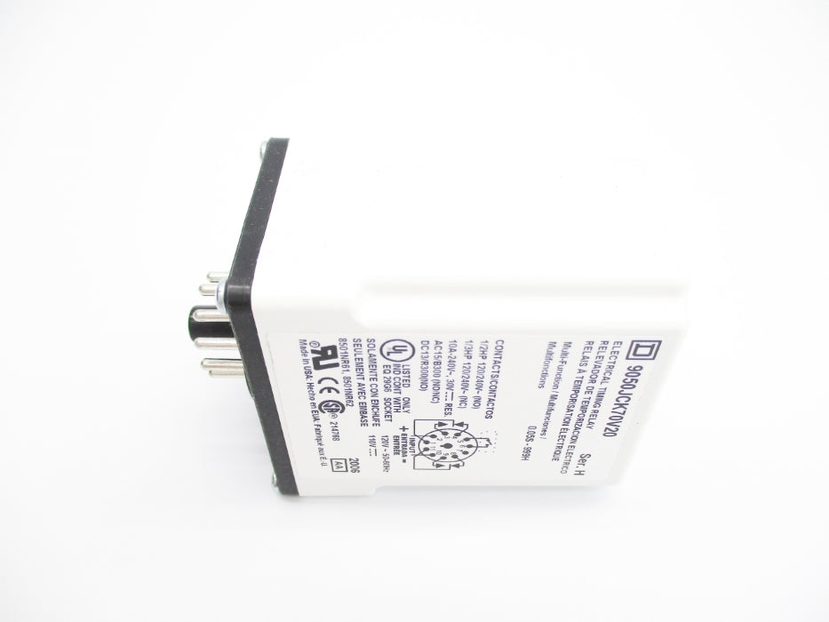 SQUARE D 9050JCK70V20 SER. H 120/240V 10A 0.05S-999H NSNP