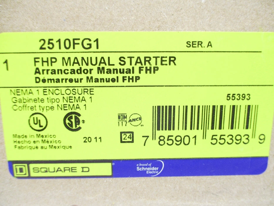 SQUARE D 2510FG1 SER. A NSMP