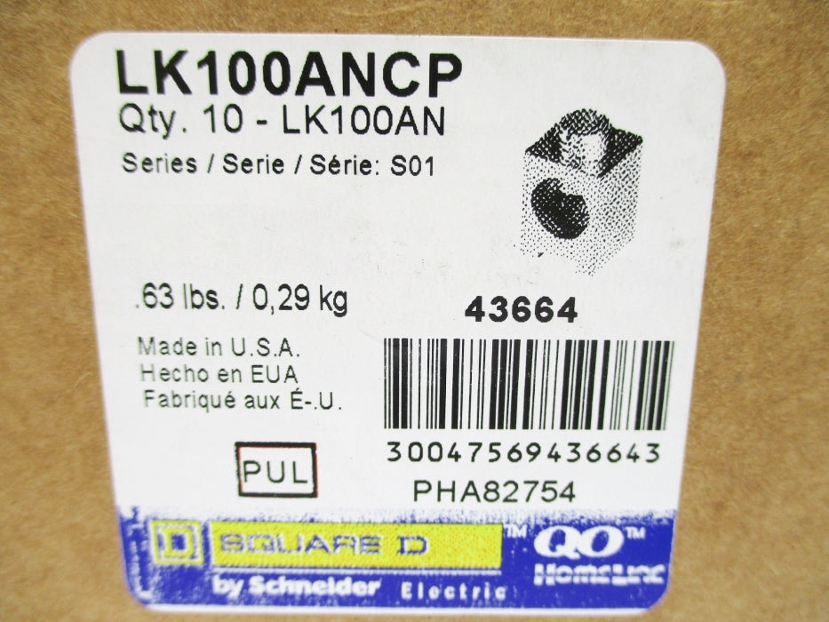 SQUARE D LK100ANCP SER. S01 (PKG OF 10) NSMP