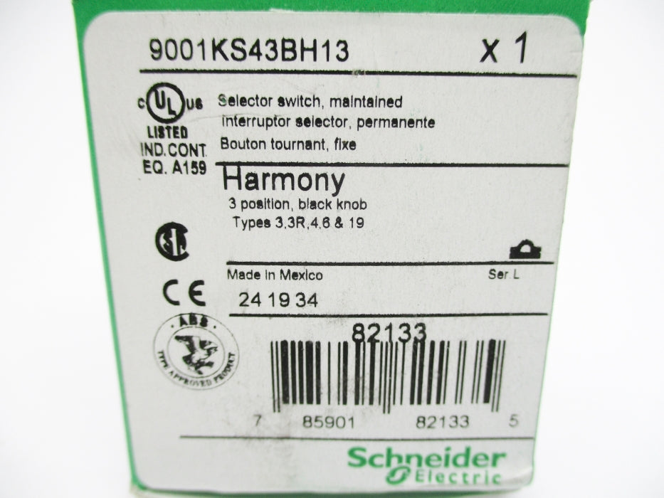 SCHNEIDER ELECTRIC 9001KS43BH13 SER. L NSMP