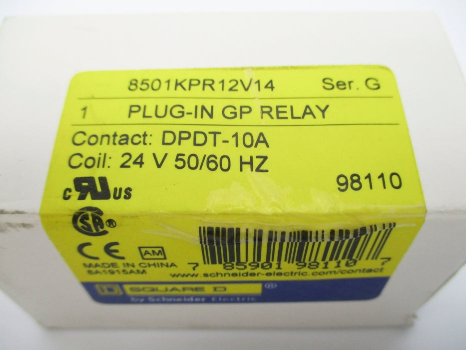 SQUARE D 8501KPR12V14 SER. G 24V NSMP