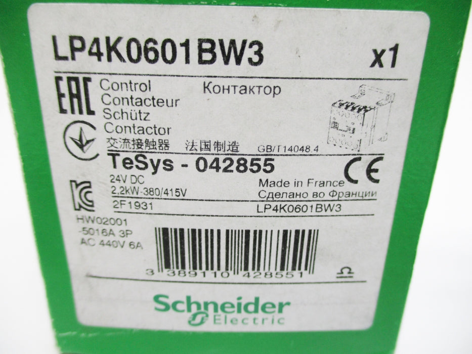 SCHNEIDER ELECTRIC LP4K0601BW3 24VDC NSMP