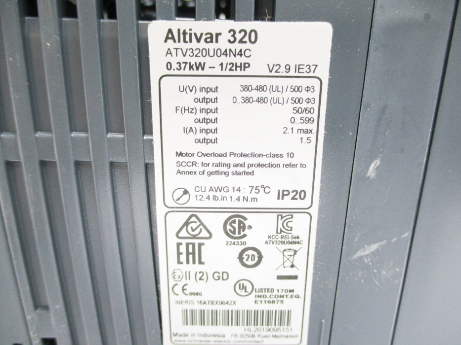 SCHNEIDER ELECTRIC ATV320U04N4C NSNP