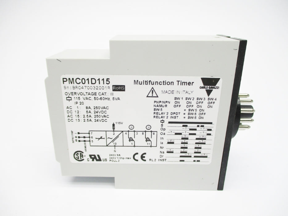 CARLO GAVAZZI PMC01D115 115VAC 0.1S-10H NSMP