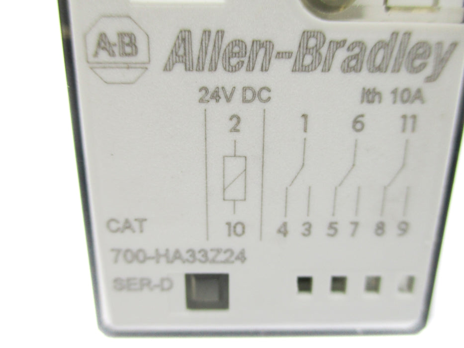 ALLEN BRADLEY 700-HA33Z24 SER. D 24VDC 10A NSNP