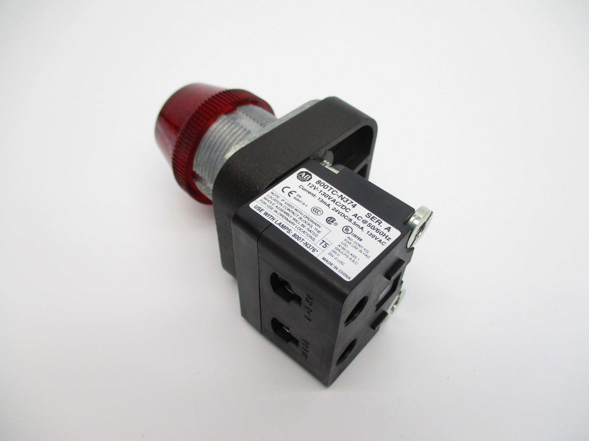 ALLEN BRADLEY 800T-QH2R SER. V 12-130VAC/DC NSNP